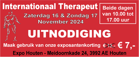 Kortingscode Internationaal Therapeut 16-17 november 2024 – Houten